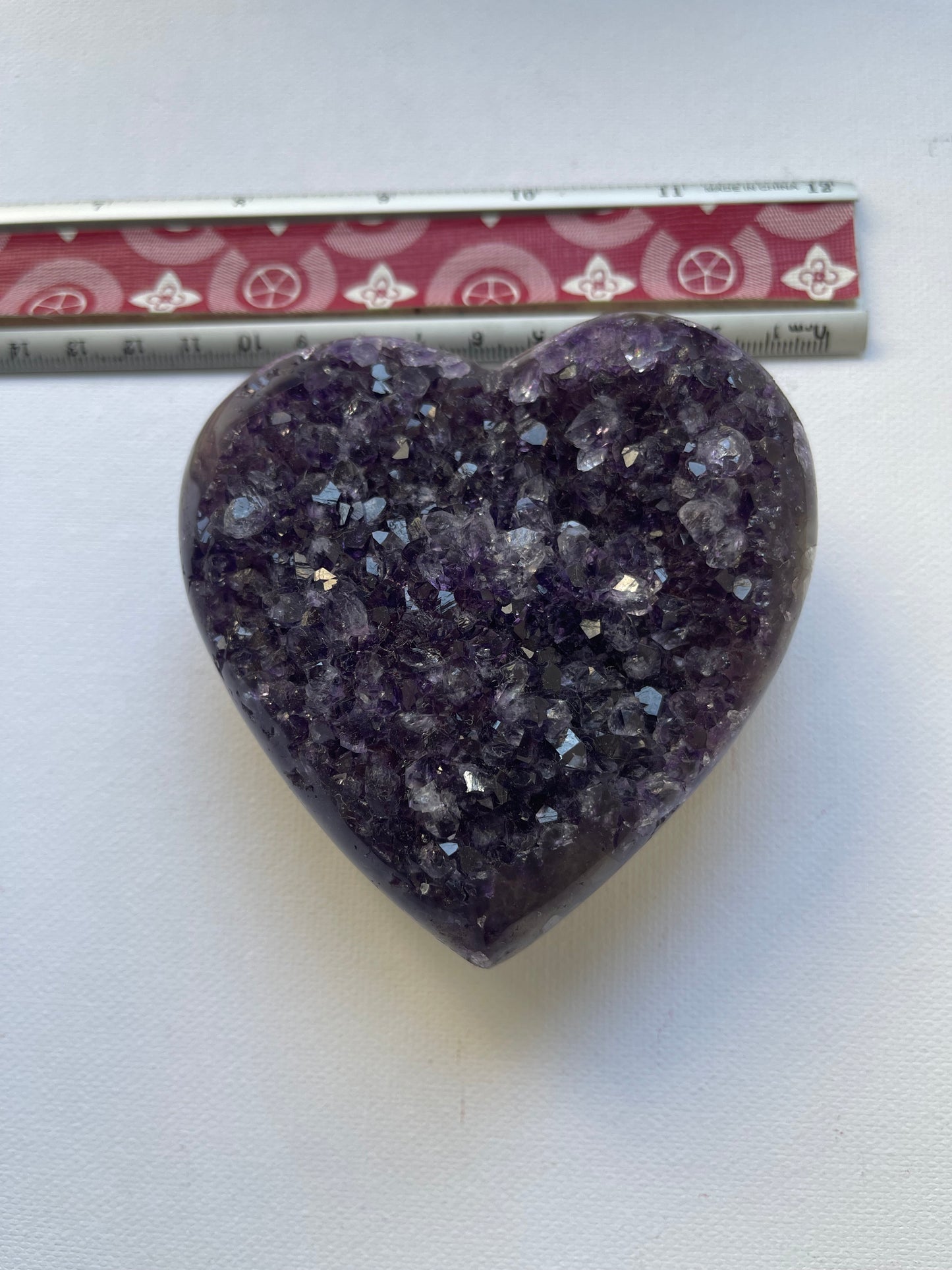 corazon de amatista uruguay brillante calidad extra