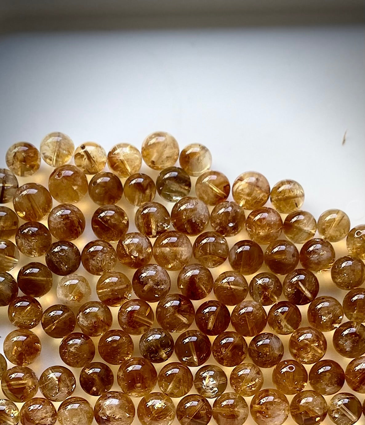 Pulsera citrino 9-10mm calidad buena