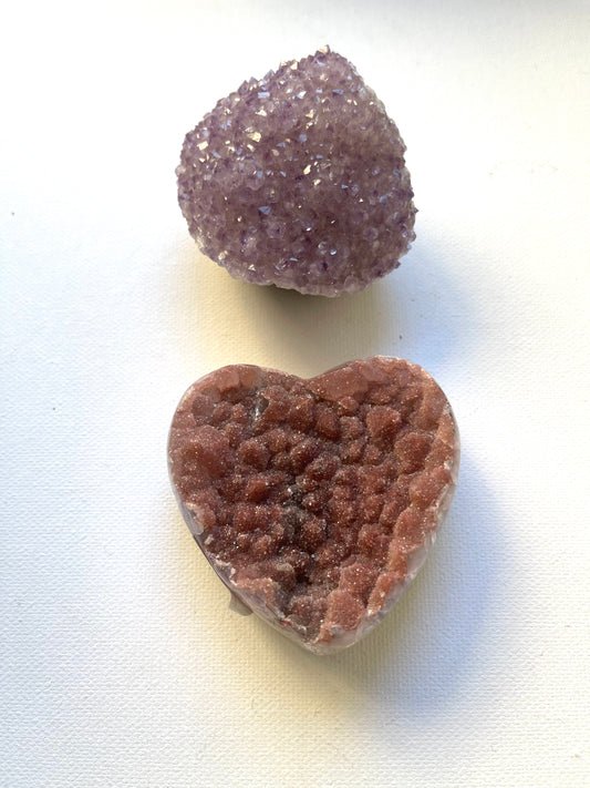 Amatista rosa corazon 125 gramos