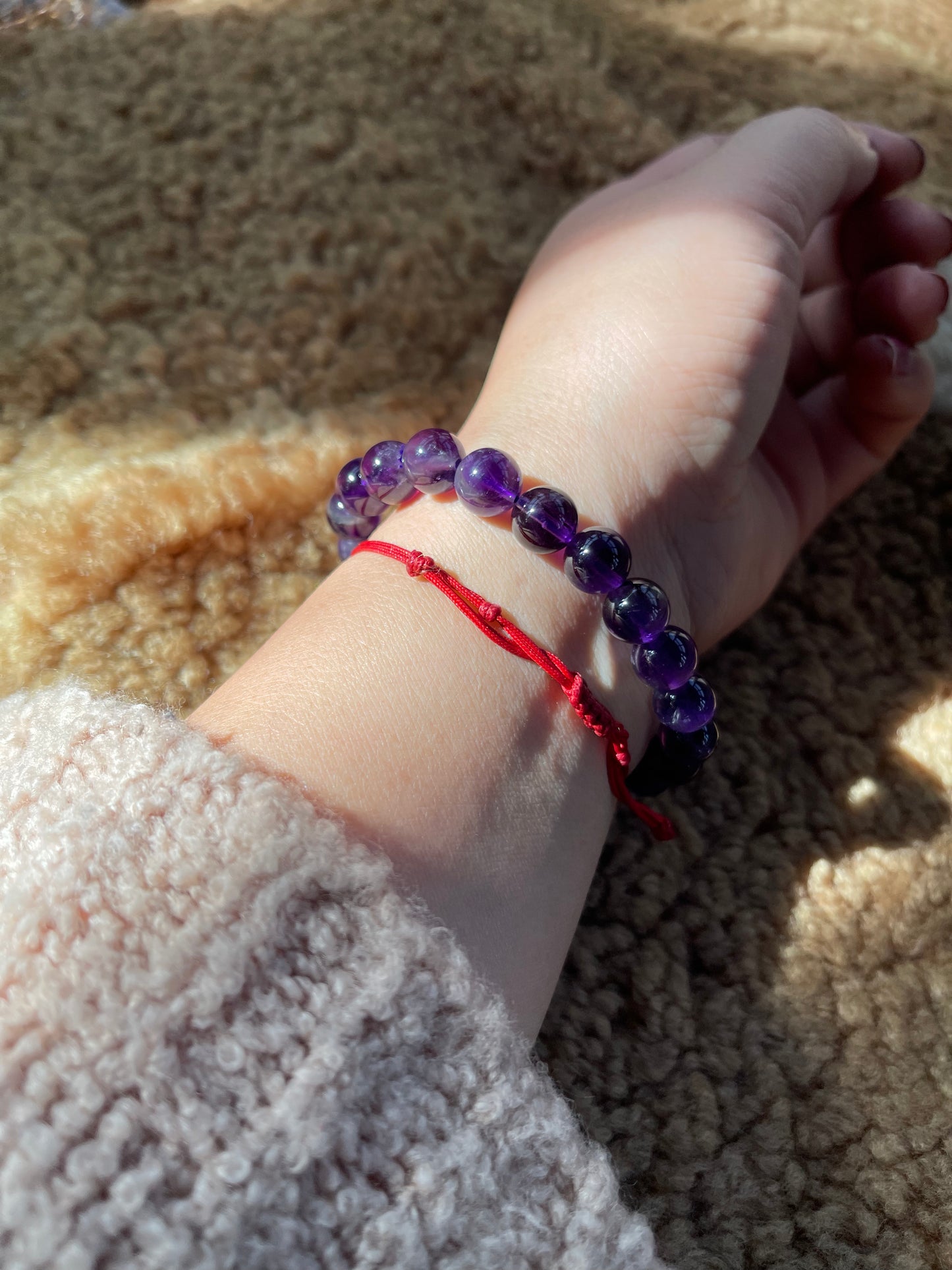 Pulsera de amatista 7-9mm