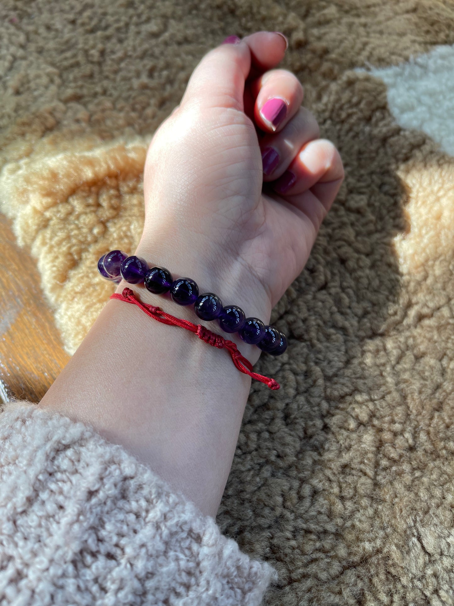 Pulsera de amatista 7-9mm