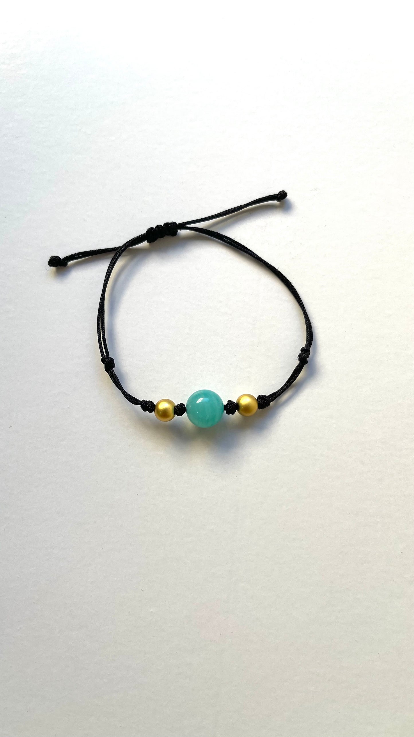 Pulsera esfera amazonita hilo ajustable premavera 2026