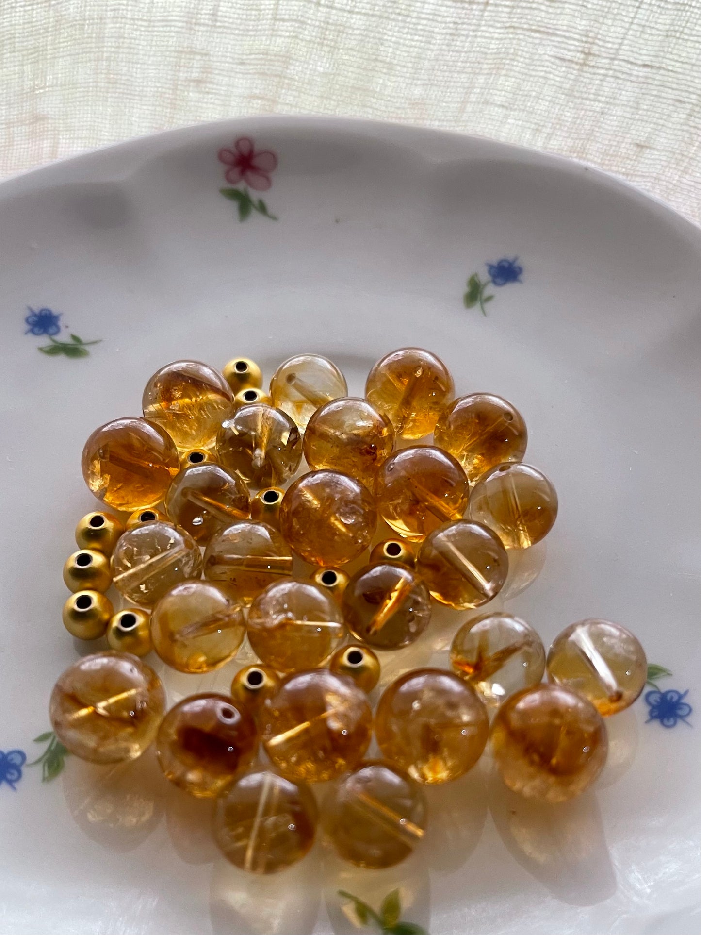Pulsera citrino 9-10mm calidad buena