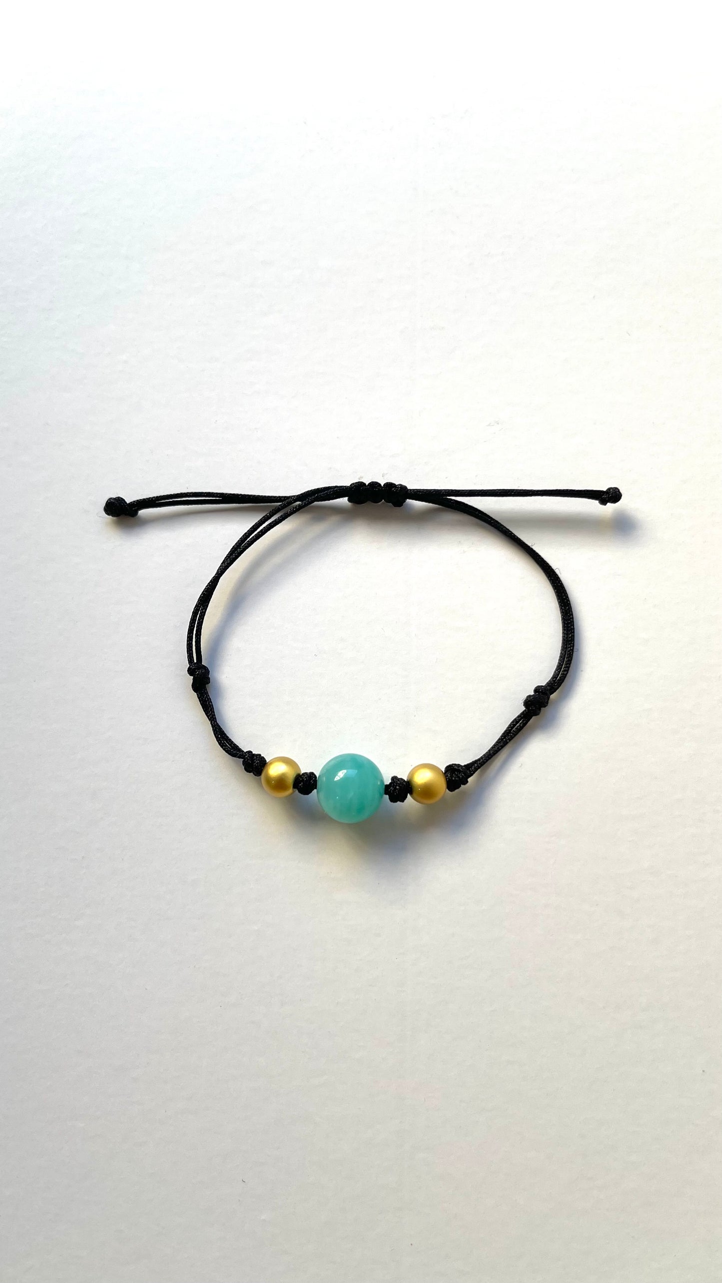 Pulsera esfera amazonita hilo ajustable premavera 2026