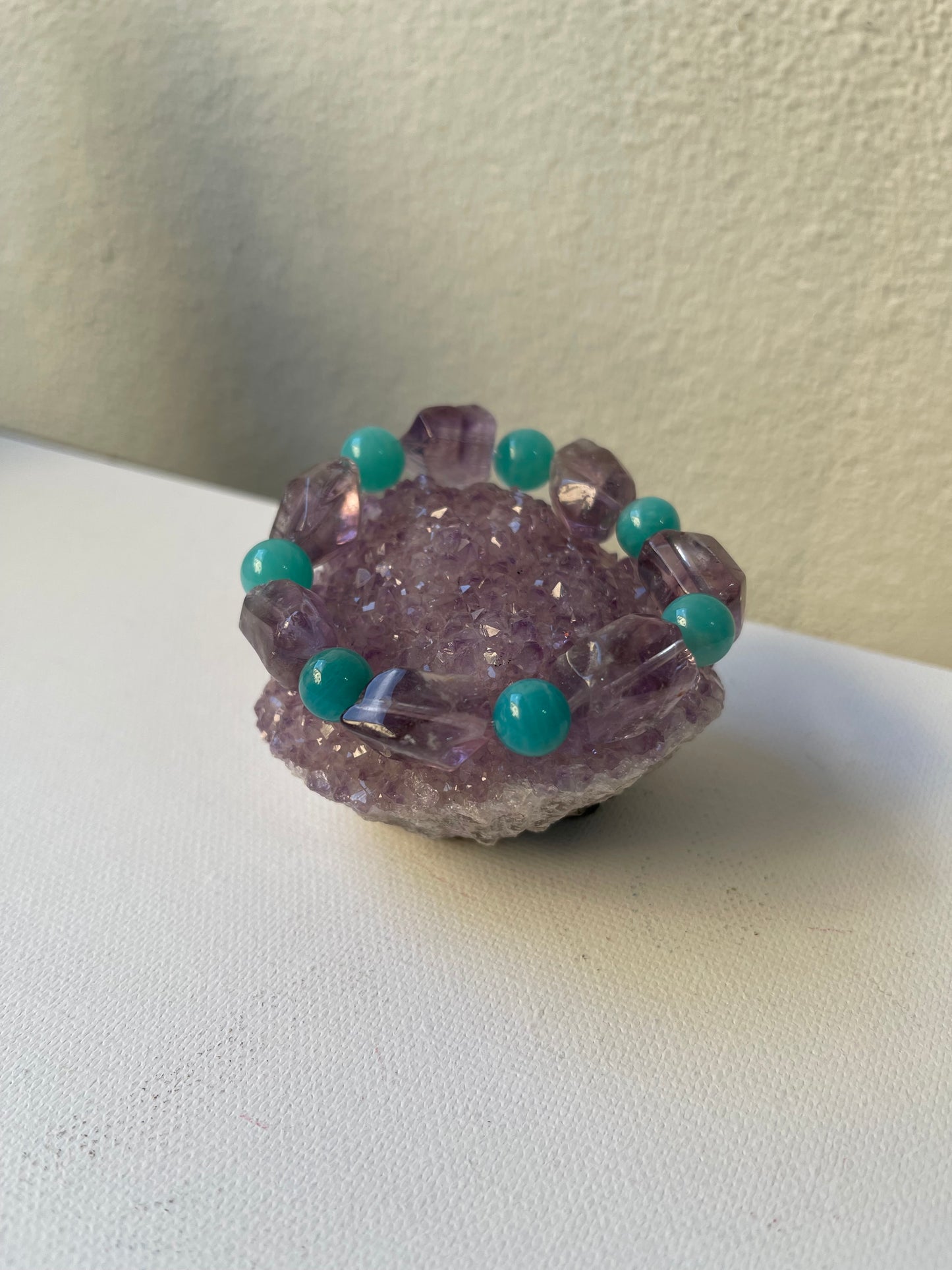 Pulsera amatista y amazonita