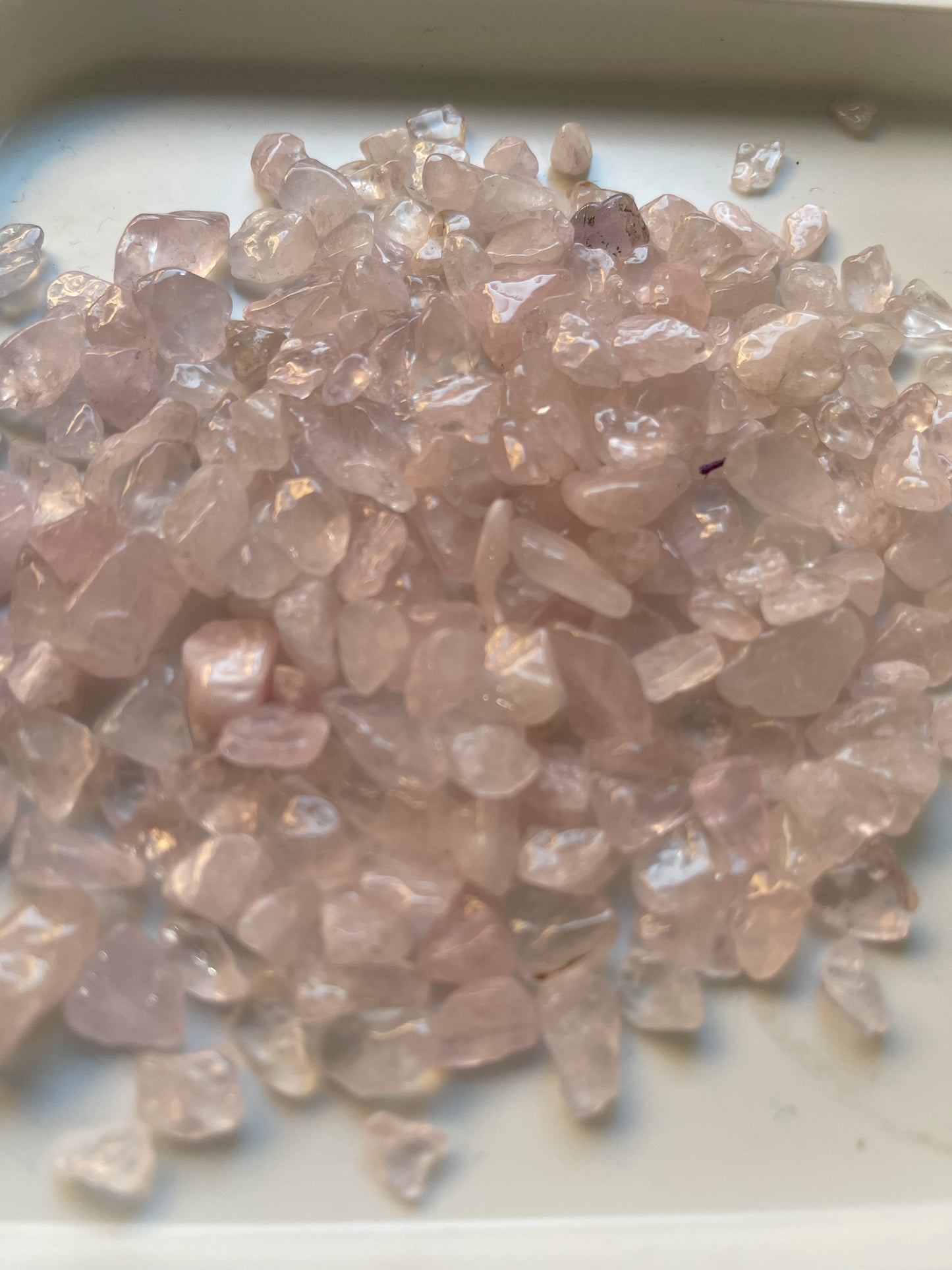 Piedra bruto Cuarzo rosa 5mm-10mm