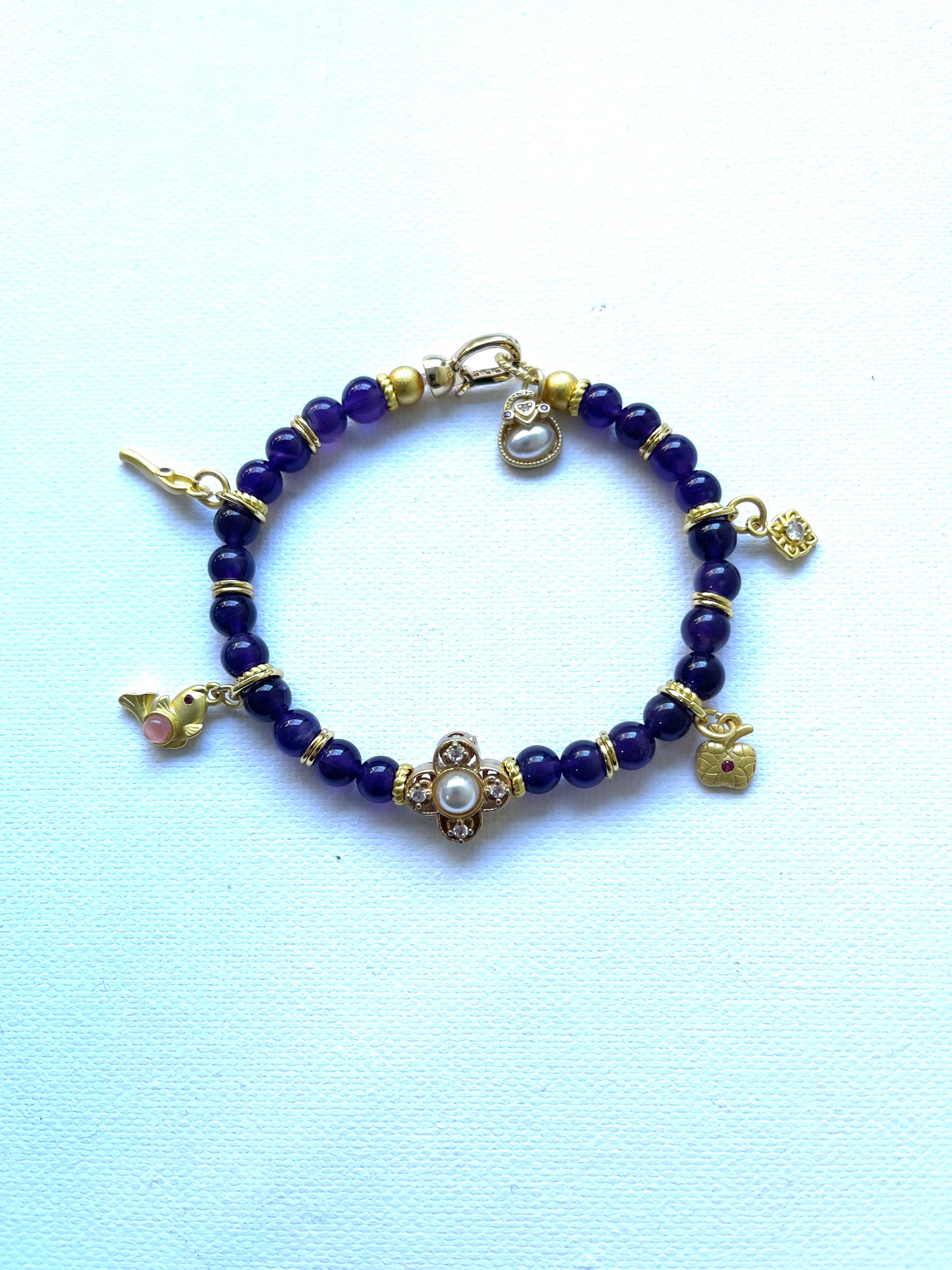 Pulsera amatista con cierre