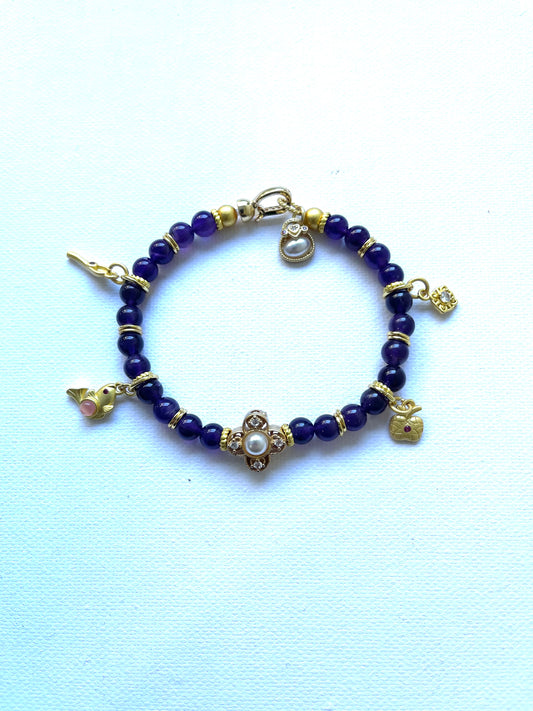 Pulsera amatista con cierre