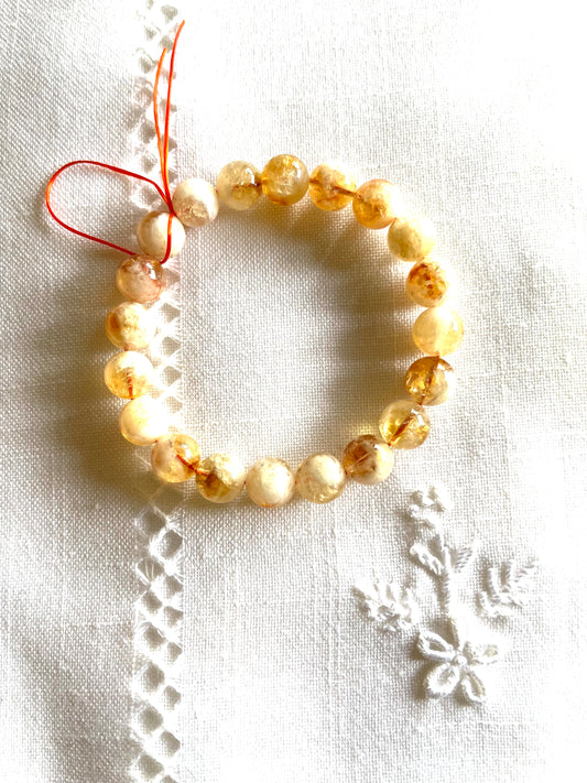 Pulsera citrino 9-10mm calidad buena