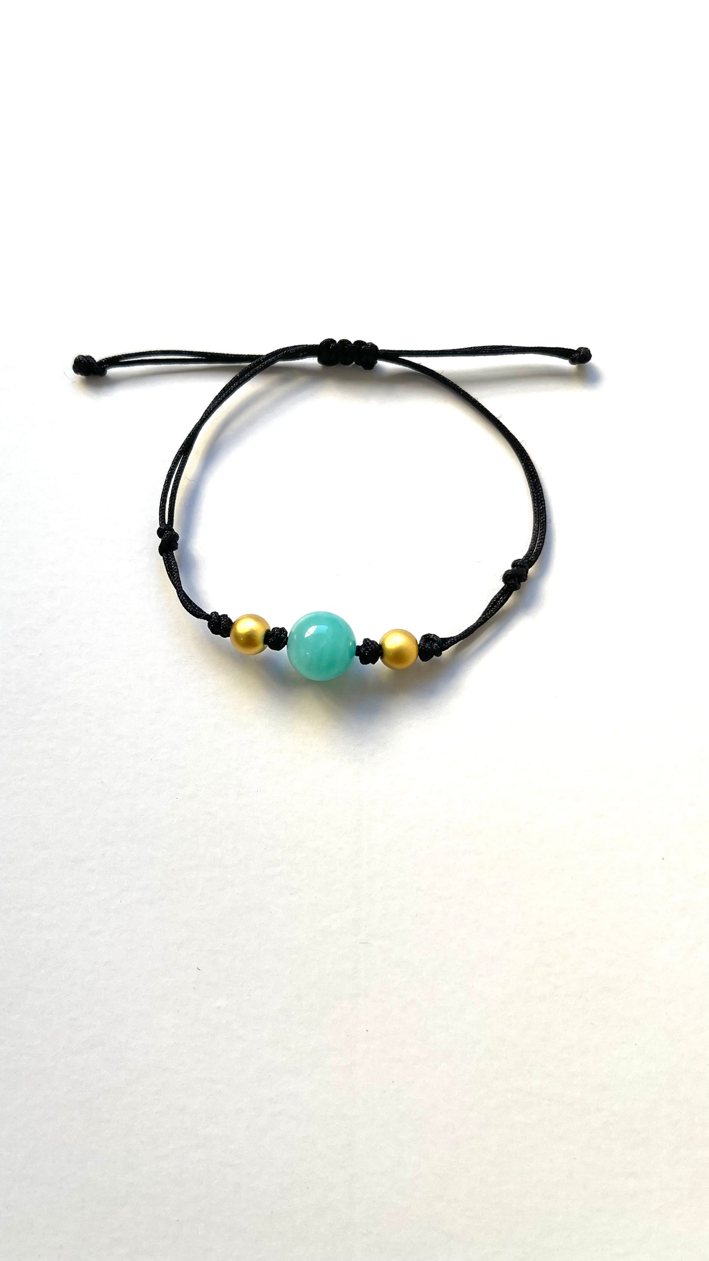 Pulsera esfera amazonita hilo ajustable premavera 2026