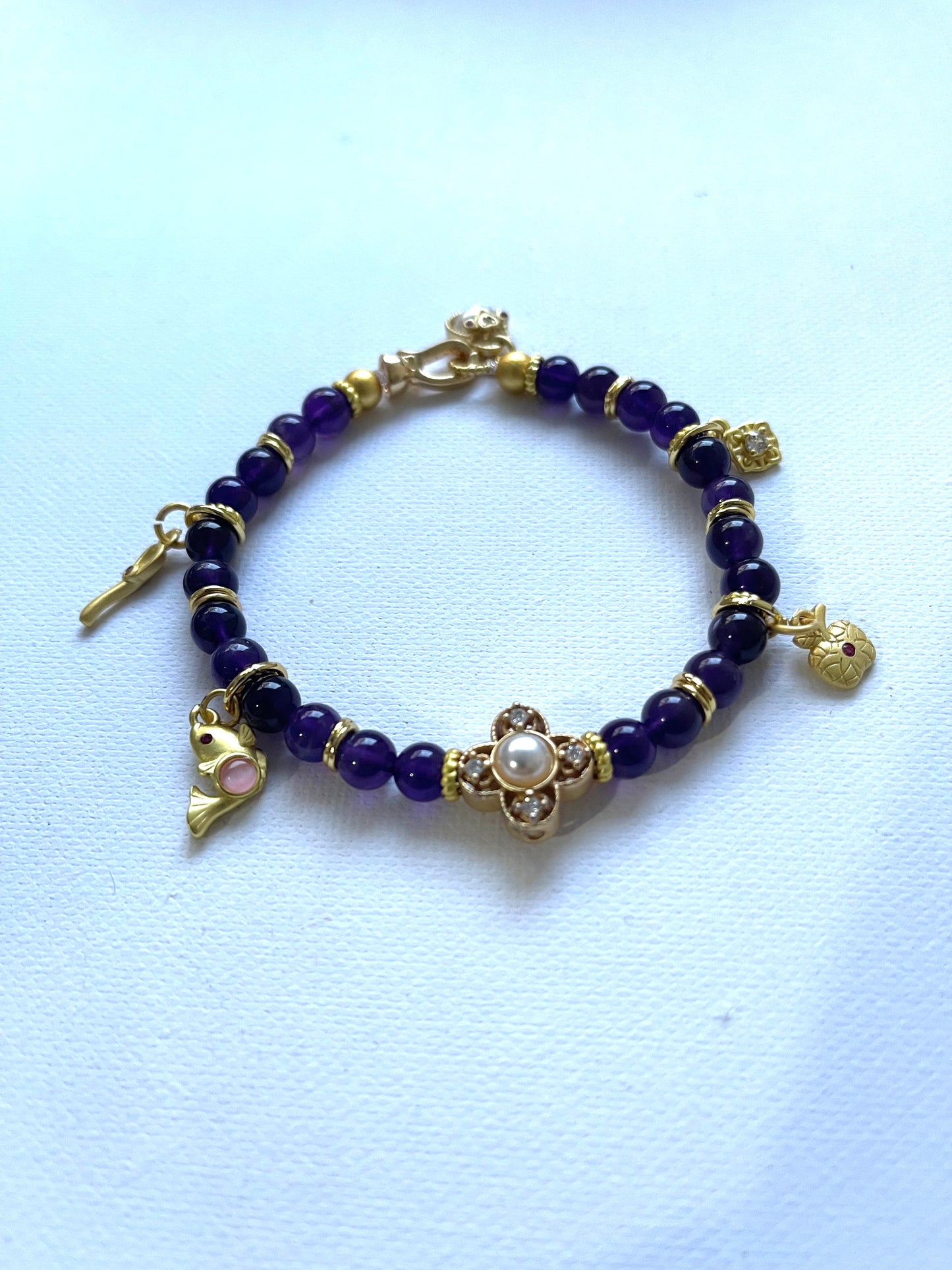 Pulsera amatista con cierre